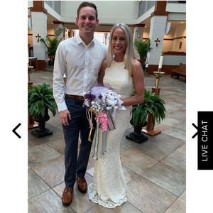 Lulus ivory Lace dress